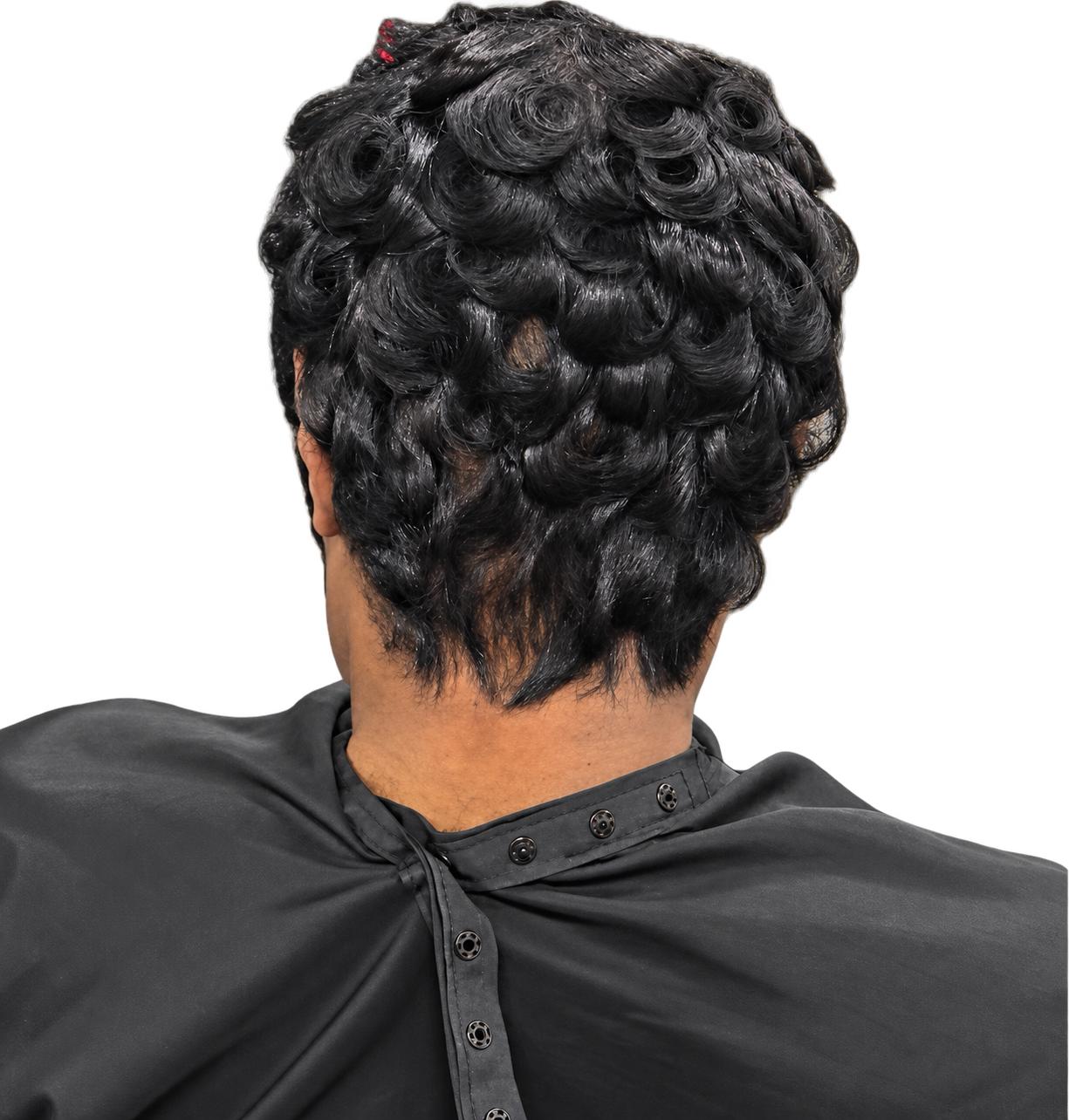 Sculpted pixie cut with glossy curls by Shaz Did It